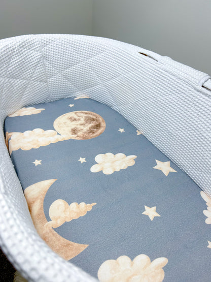 Whimsical Fitted Bassinet Sheet/Change Cover