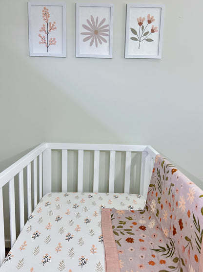Wildflower Fitted Cot Sheet