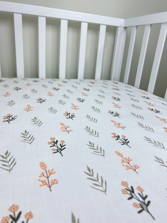Wildflower Fitted Cot Sheet
