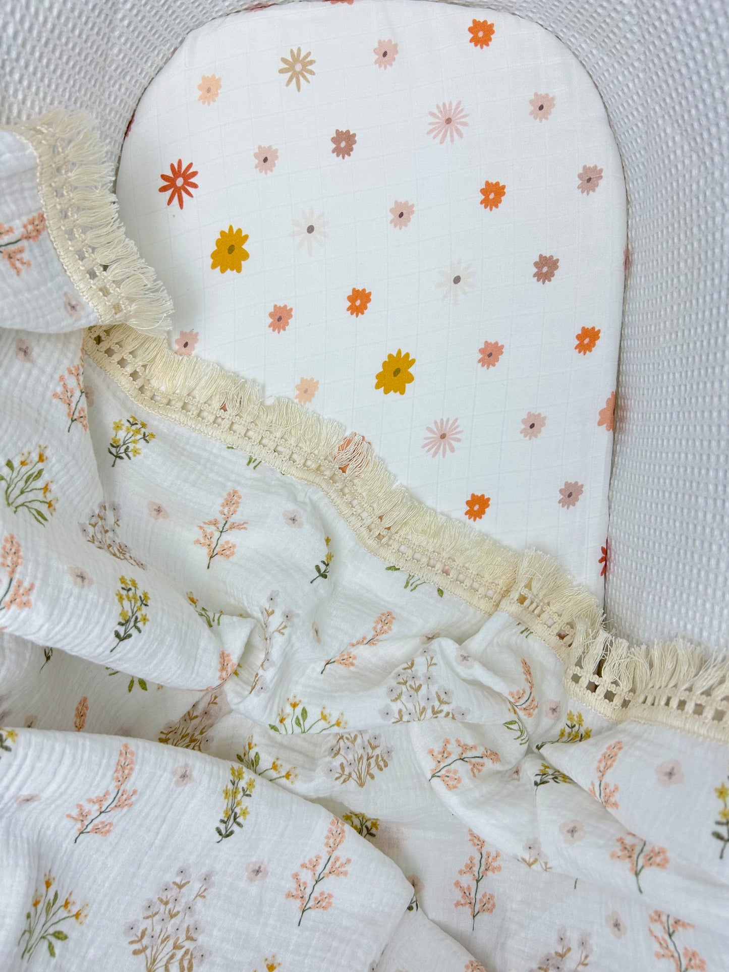 Wildflower Fitted Bassinet Sheet/Change Cover